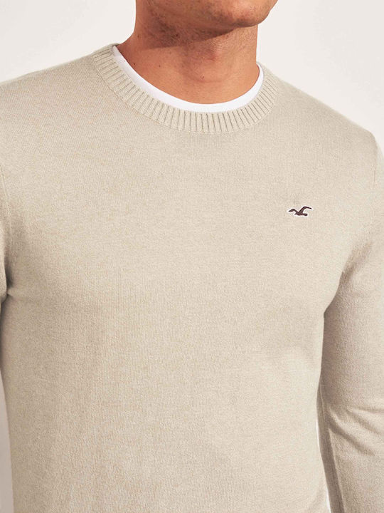 Hollister Men's Long Sleeve Sweater Beige