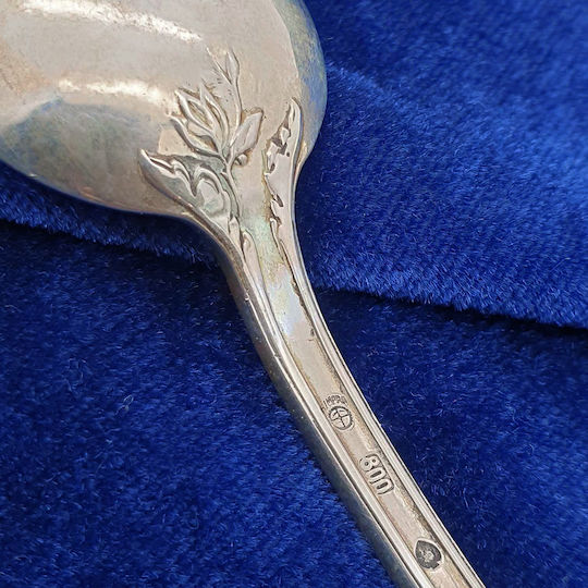 Savvas Design Spoon Set Dinner Metallic Silver 14cm 6pcs