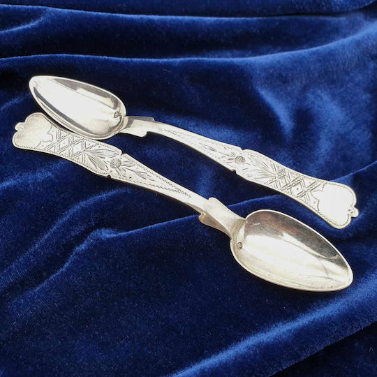 Savvas Design Set de Linguri Alimente Metalice Argintiu 16cm 6buc