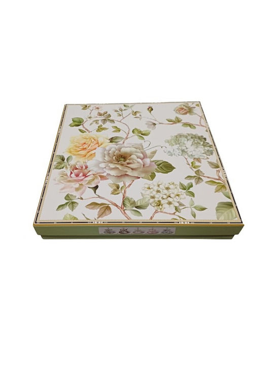 Karvounis Porcelain Dessert Tower Stand with 2 Tiers Multicolour
