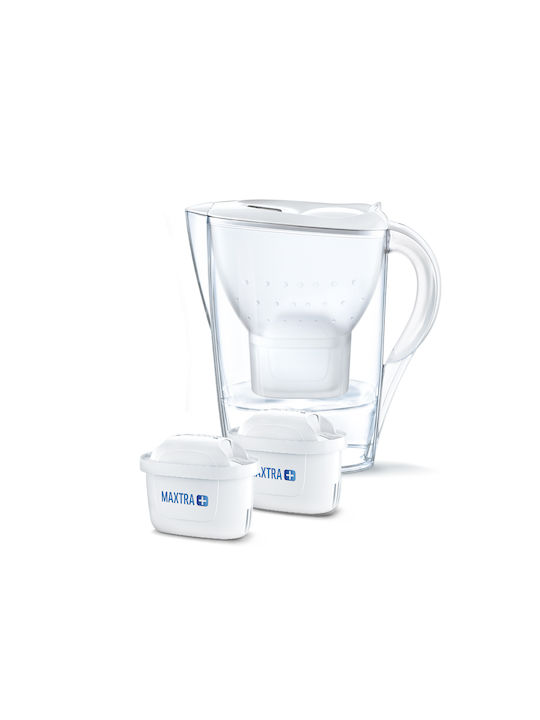 Brita Marella XL White With 2 Maxtra+ Plastic Jug White with Filter 3500ml