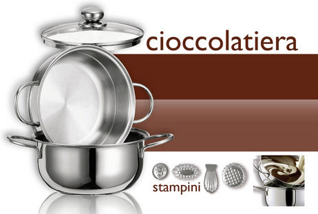 Inoxriv Chocolate pot Tiefer Edelstahl-Topf 16cm Inoxriv Chocolate pot Tiefer Edelstahl-Topf 16cm