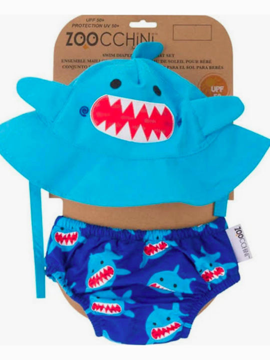 Zoocchini Kids Swimwear Set with Hat Multicolor