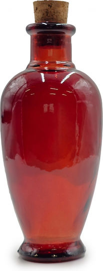 Glass Drops Μπουκάλι Νερού Γυάλινο με Φελλό 250ml