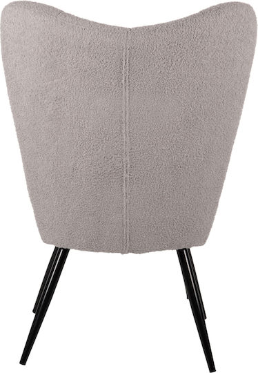 Fotoliu cu Puf Gri 70x74x105cm
