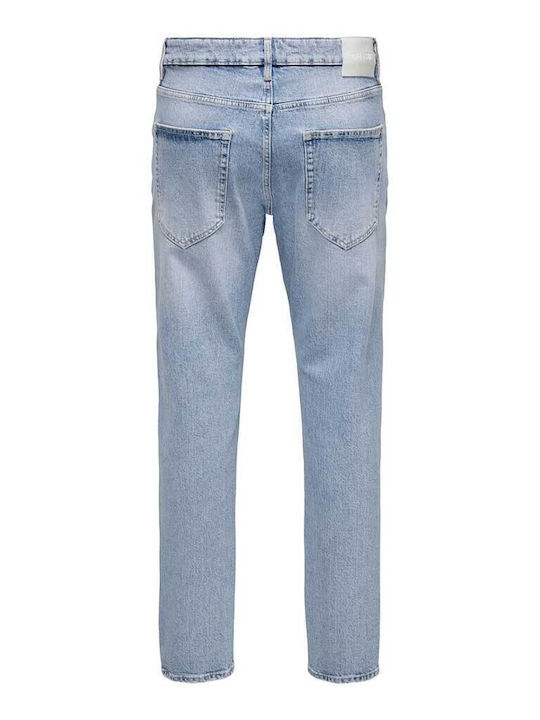 Only & Sons Men's Jeans Pants in Relaxed Fit Light Blue