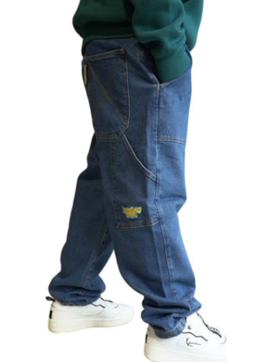 Homeboy X-tra Ανδρικό Παντελόνι Τζιν Slim Fit Baggy Washed Blue