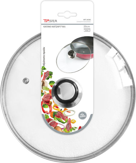 Tpster Καπάκι για Τηγάνι και Κατσαρόλα Γυάλινο 14cm