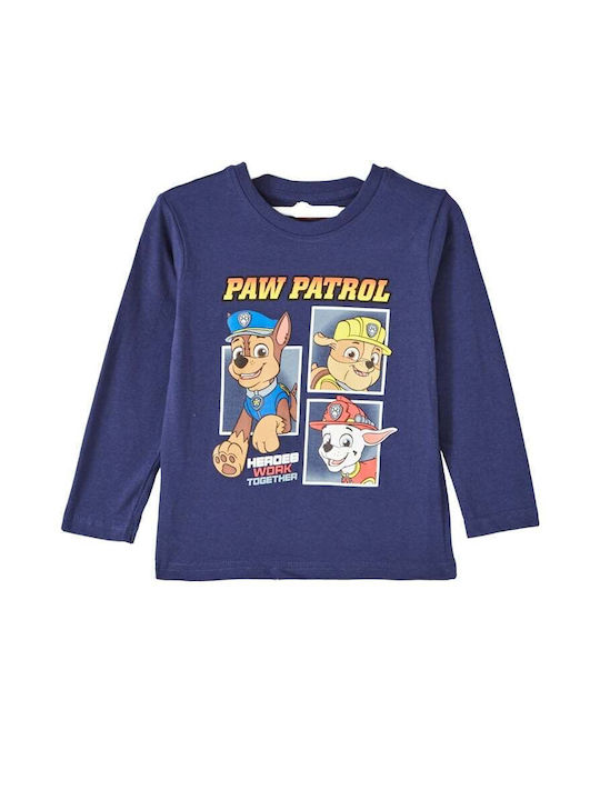 Paw Patrol Bluză pentru copii Cu mâneci lungi Albastră