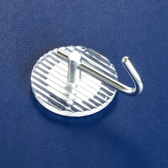 Single Wall-Mounted Bathroom Hook Silver
