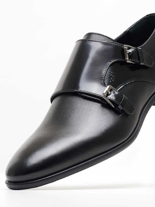 Boss Shoes Δερμάτινα Ανδρικά Σκαρπίνια Μαύρα