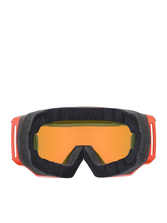 Uvex Athletic Fm Ski & Snowboard Goggles Kids Orange with Lens in Orange Color