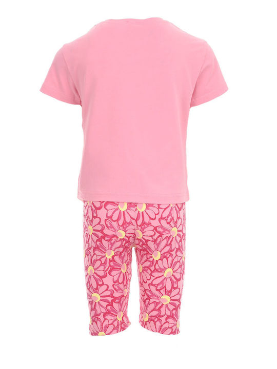 Joyce Kids Set with Leggings Summer 2pcs Pink