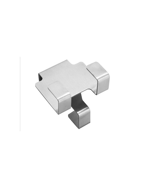 Cyclops Double Wall-Mounted Bathroom Hook Silver