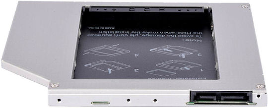 Makki 9.5mm Sata3 With Led/switch Caddy Schwarz (MAKKI-CADDY-95-LS)
