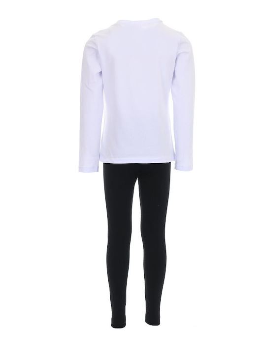 Joyce Kinder-Set mit Leggings Winter 2Stück white-black