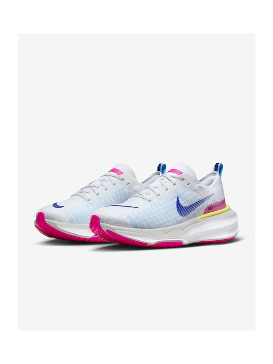 ZoomX Invincible Run Flyknit 3 Sport Shoes Running White / Photon Dust / Fierce Pink / Deep Royal Blue