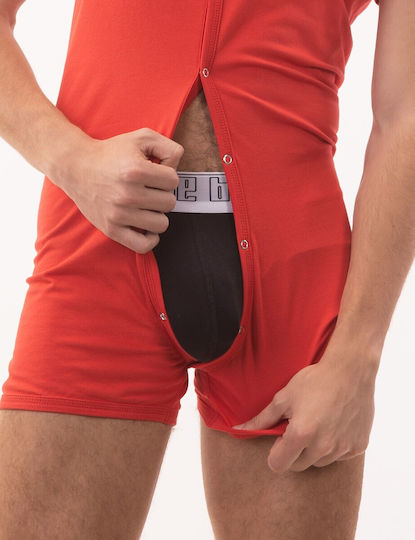 Barcode Berlin Sexy Ανδρικό Body Κόκκινο
