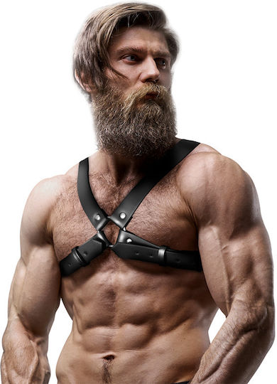 Fetish Submissive Ανδρικό Harness Μαύρο