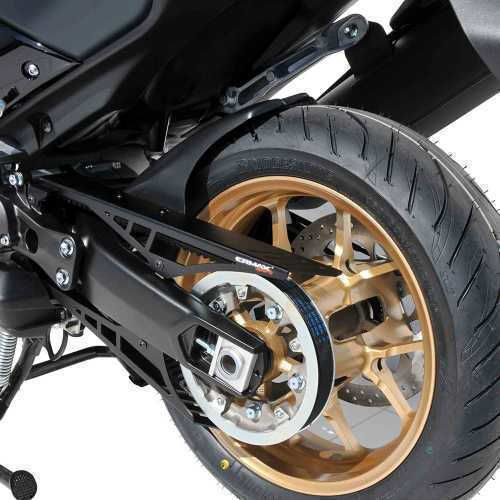Ermax Φτερό Πίσω Τροχού Μοτοσυκλέτας για Yamaha T-MAX 560 Μαύρο