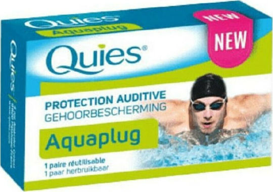 Quies Aquaplug Silicone Earplugs for Swimming