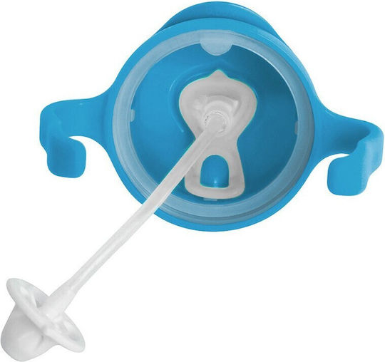 B.Box Baby Cup with Handles and Straw Sippy made of Plastic Blue 240ml for 6m+m+