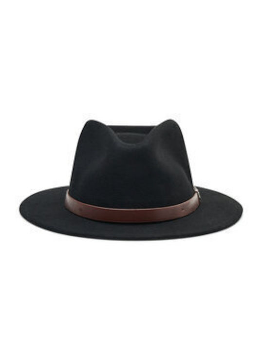 Brixton Fabric Women's Fedora Hat Black