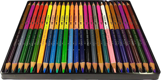 Derform Set de creioane colorate 24buc Pachet de 1 ambalaje