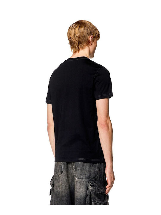 Diesel Men's Short Sleeve T-shirt BLACK