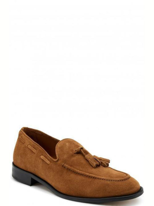 Frau Suede Ανδρικά Loafers σε Καφέ Χρώμα