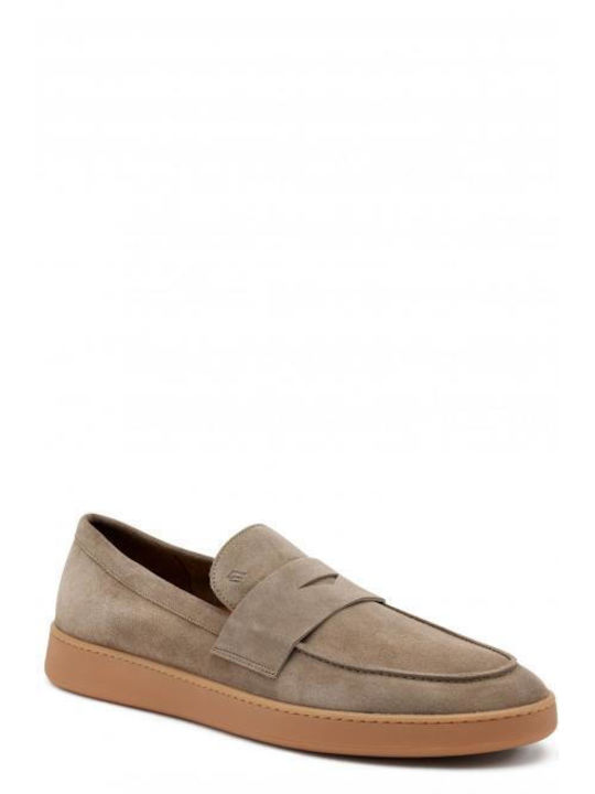 Frau Men's Suede Loafers Beige