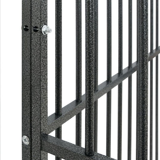 vidaXL Dog Wire Cage Black 100x77x117cm