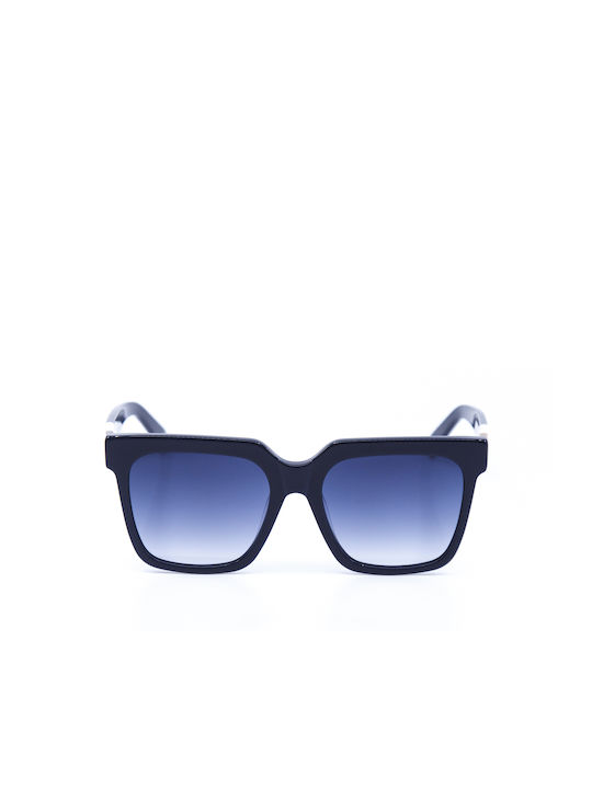 Monte Como Women's Sunglasses with Blue Plastic Frame and Blue Gradient Lens AT8104 C03