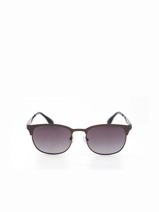 Monte Como Sunglasses with Gray Metal Frame and Purple Gradient Lens 3538 C3