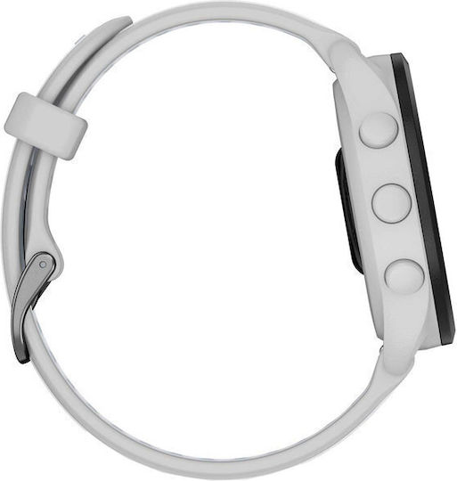 Garmin Forerunner 165 Music 43mm Wasserdicht Smartwatch mit Pulsmesser (Mist Gray/Whitestone)
