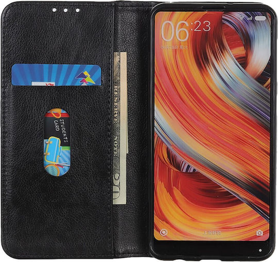 Brieftasche Leder / Silikon Schwarz (Xperia 5 V)