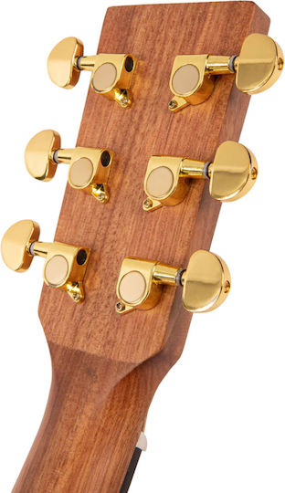 Vintage Semi-Akustik Gitarre Traveler Gold