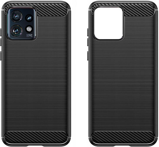 Задна корица Пластмаса / Силикон Черен (Motorola Edge 40 Pro)