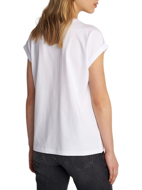 Attrattivo Women's Summer Blouse Cotton Short Sleeve White