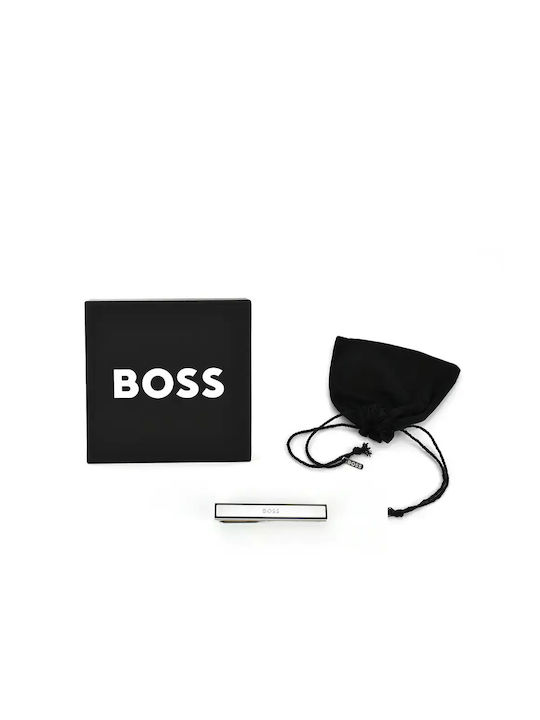 Hugo Boss Clip Γραβάτας από Νίκελ Ασημί