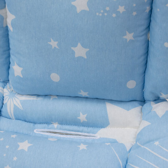 Kamtex Baby Stroller Mattress Double Sided 45x65cm Light Blue