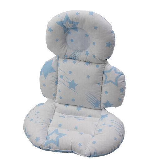 Kamtex Baby Stroller Mattress Double Sided 45x65cm Light Blue