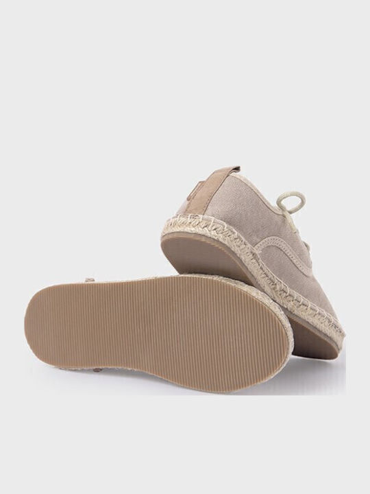 Kids Espradrilles with Laces Beige