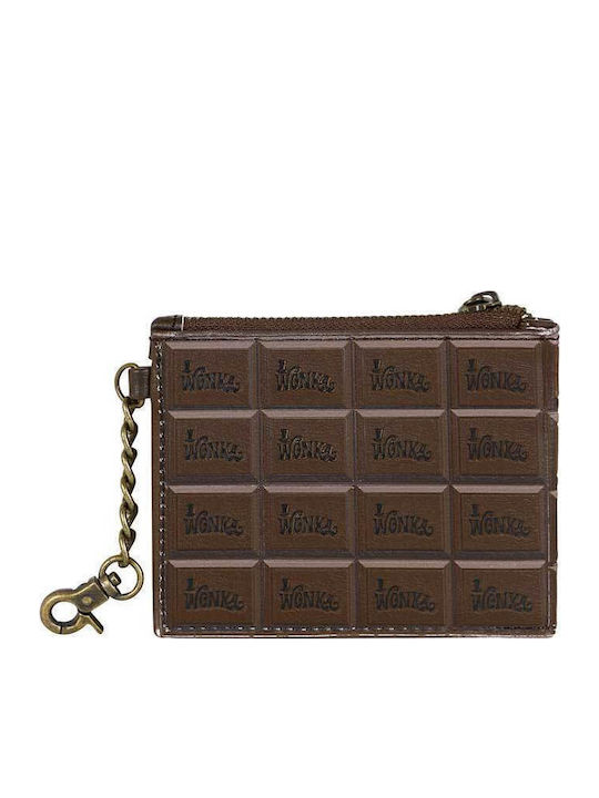 Karactermania Charlie And The Chocolate Factory Wonka Bar Kids Wallet with Zipper Brown