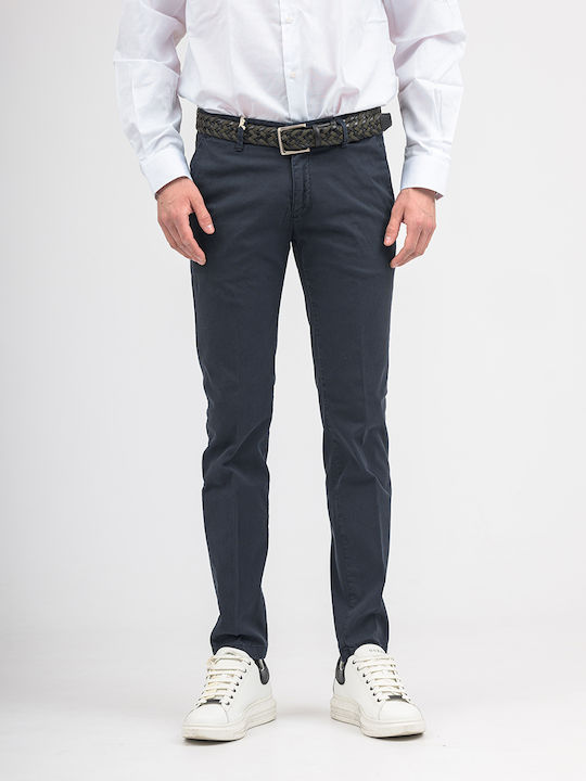 Fourten Industry Men's Trousers Chino in Slim Fit DarkBlue