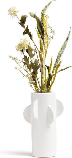 La Redoute Interieurs Dekorative Glasvase Weiß Φ16xΥ25cm