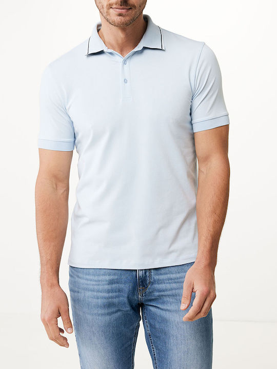 Mexx Herren Kurzarmshirt Polo Skyblue