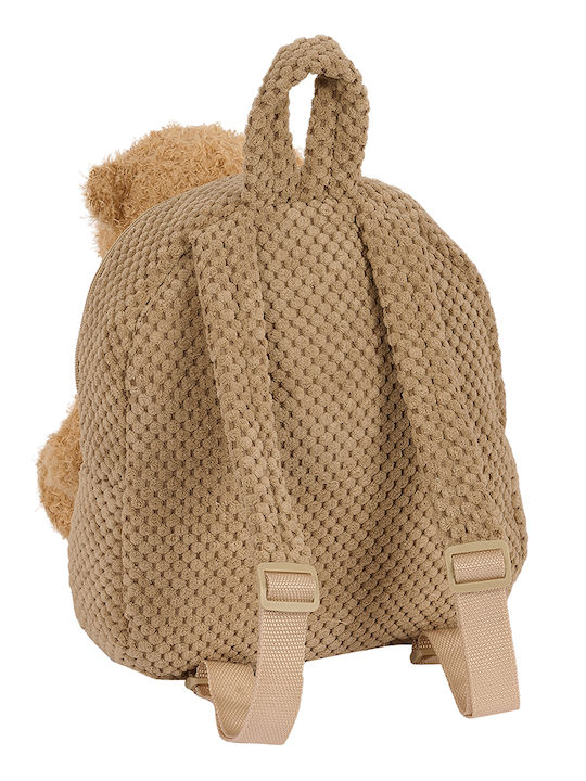 Safta Safta Schultasche Kindergarten mit Flaschenhalter Braun 4,65 Liter 23 x 7,5 x 27 cm