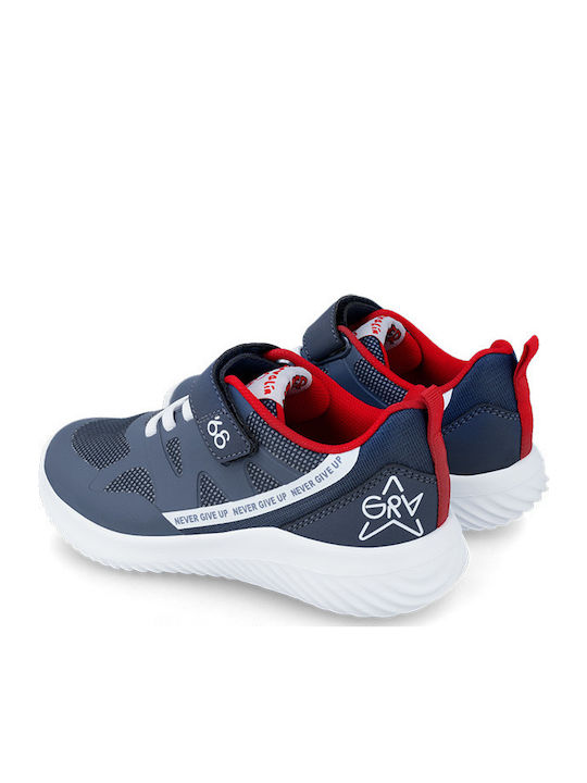 Kids Sneakers with Scratch Navy Blue