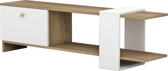TV Stand Henriette White L120xW25xH37cm